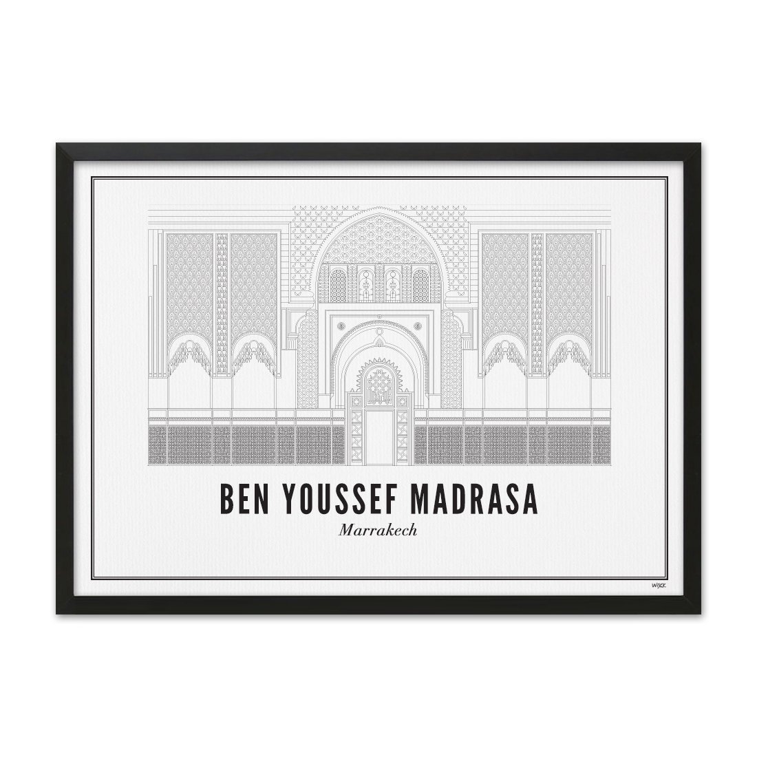 Poster von Marrakesh - Ben Youssef Madrasa | WIJCK.